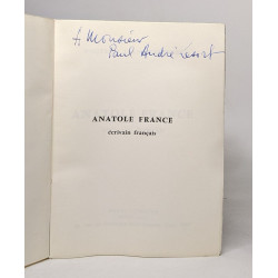 Anatole France écrivain français