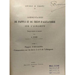 Comentaires de Pappus et de Théon d'Alexandrie sur l'Almageste -...