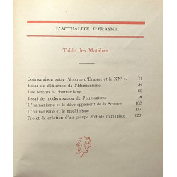 Actualité d'Erasme