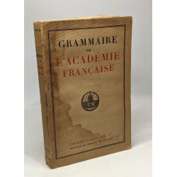 Grammaire de l'académie française