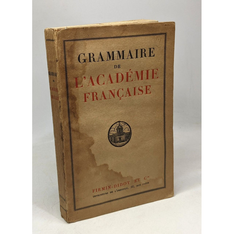 Grammaire de l'académie française