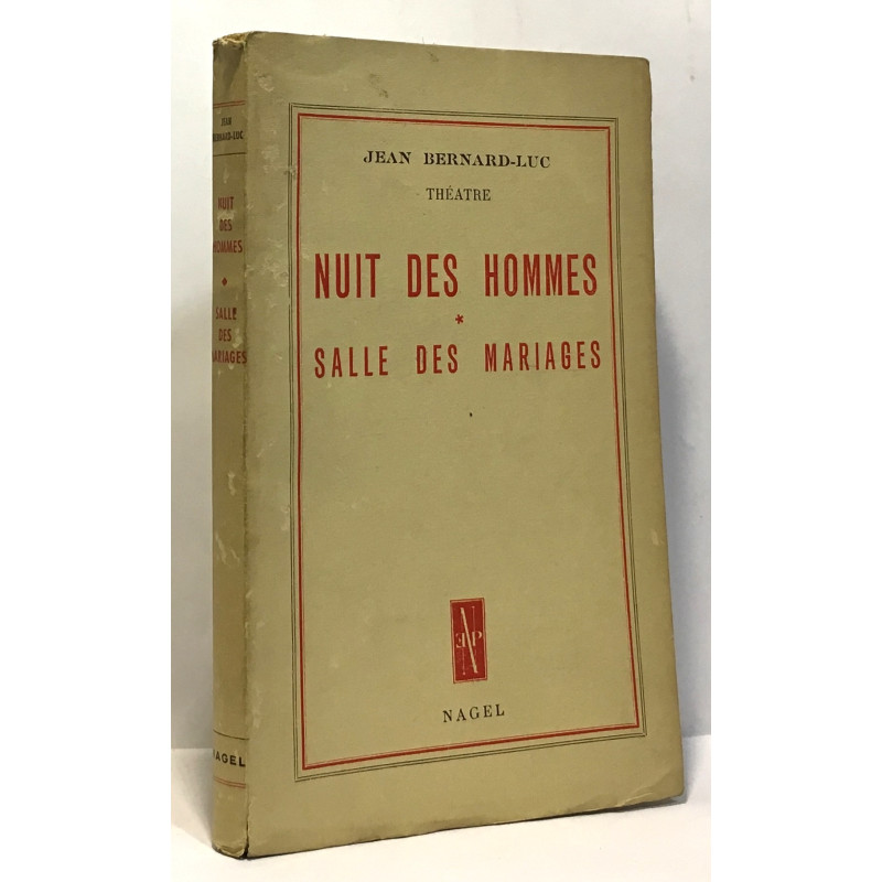 Nuit des hommes - salle des mariages
