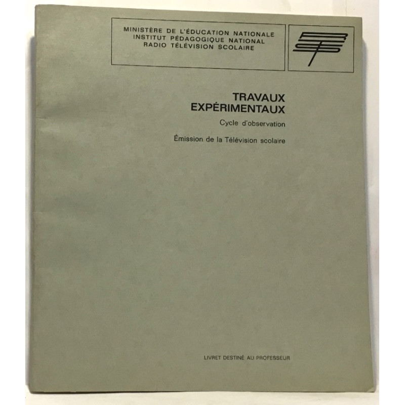 Travaux expérimentaux - cycle d'observation émission de la...