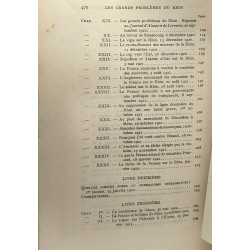 Les grands problèmes du Rhin