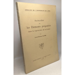 Recherches sur les éléments prégaulois dans la toponymie de la...