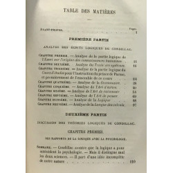 Les théories logiques de Condillac - thèse présentée à la facutlé...