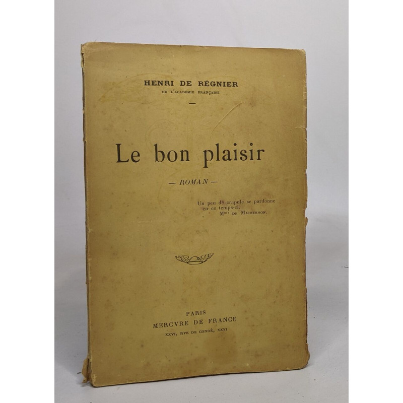 Le bon plaisir