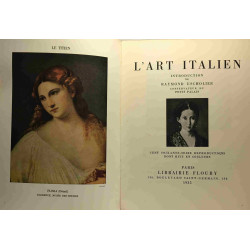 L'art Italien introduction de Raymond Escholier conservateur du...