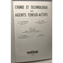 Chimie et Technologie des agents tensio-actifs