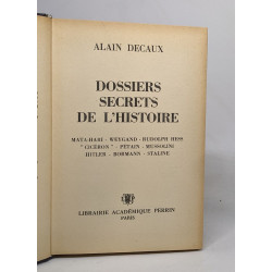 Dossiers secrets de l'histoire