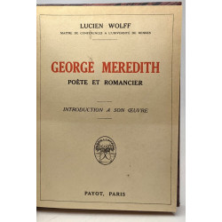 George Meredith poète et romancier - introduction à son oeuvre