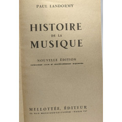Histoire de la Musique - nouvelle édition