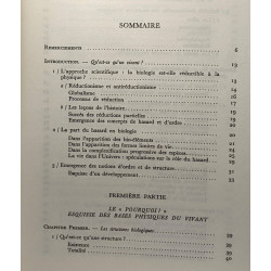 L'Inné et l'acquis des structures biologiques