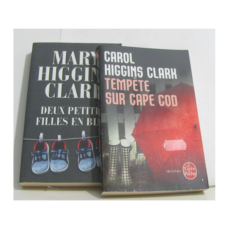Lot de 2 livres Tempête sur Cape Cod - deux petites filles en bleu