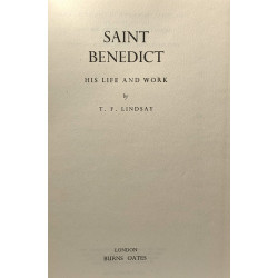 Saint Benedict his life and work