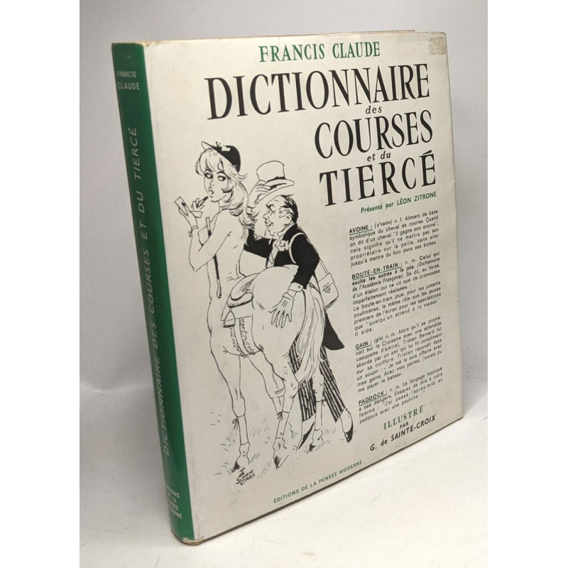Dictionnaire des courses et du tiercé - présenté par Léon Zitrone