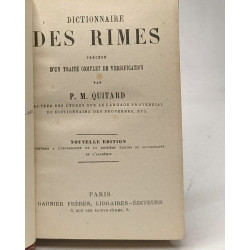 Dictionnaire des rimes précédé d'un traité complet de...