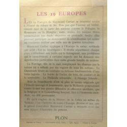 Les dix-neuf Europes - avec une carte hors texte en couleurs