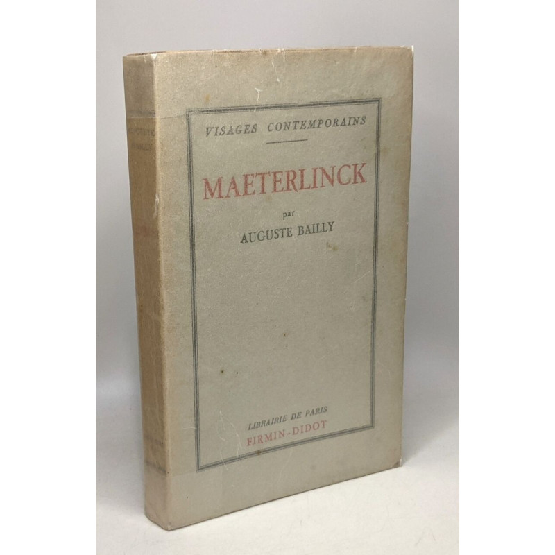 Maeterlinck / Visages contemporains