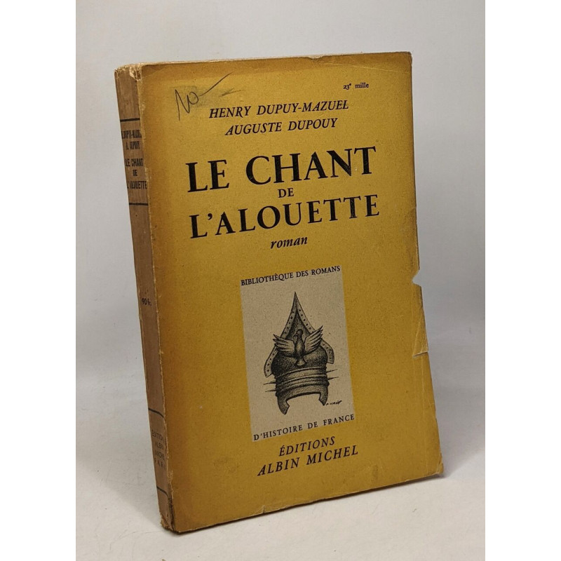 Le chant de l'alouette - bibliothèque des romans