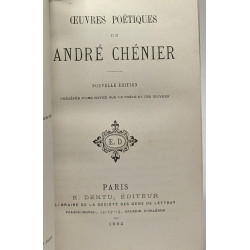 Oeuvres poétiques de André Chénier - nouvelle édition précédée...