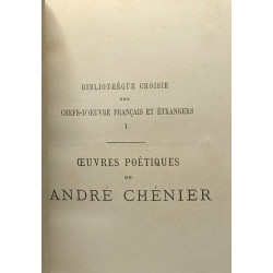 Oeuvres poétiques de André Chénier - nouvelle édition précédée...