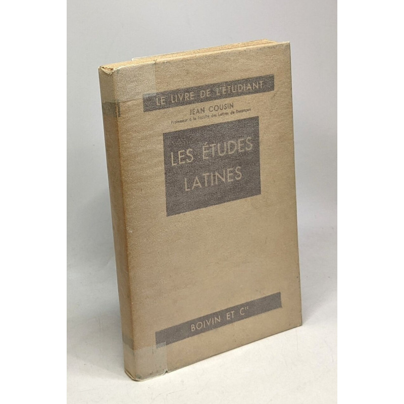 Les études latines - le livre de l'étudiand