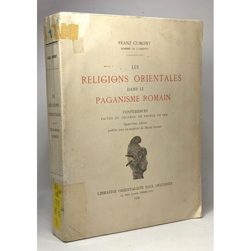 Les religions orientales dans le paganisme romain - conférence...