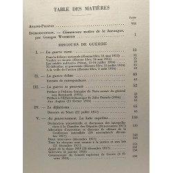 Discours de guerre - Publiés par la Société des amis de Georges...