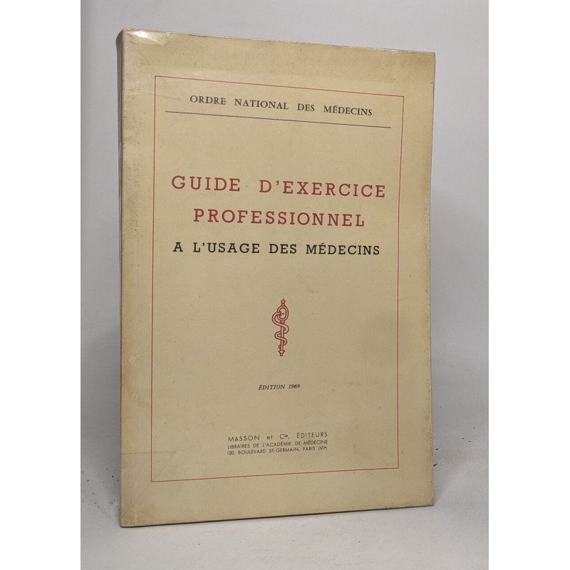 Guide d'exercice professionnel à l'usage des médecins