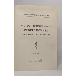 Guide d'exercice professionnel à l'usage des médecins