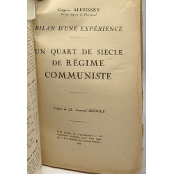 Un quart de siècle de régime communiste - bilan d'une expérience
