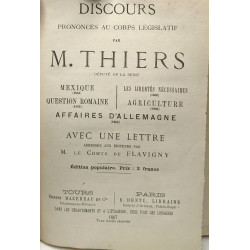 Discours prononcés au corps législatif par M. Thiers - Mexique...