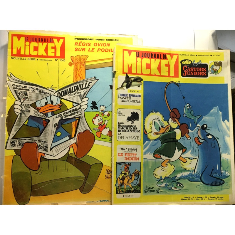 Le journal de Mickey du ***99 numéros consécutifs*** N°1045 au...