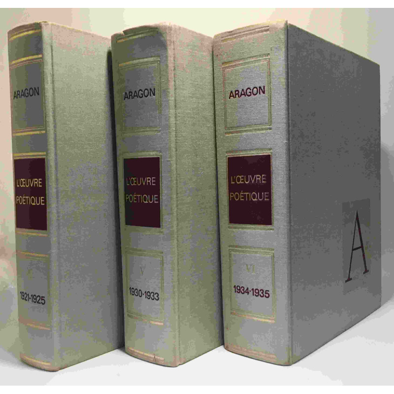L'oeuvre poétique --- Tome II: 1921-1925 + Tome V: 1930-1933 +...