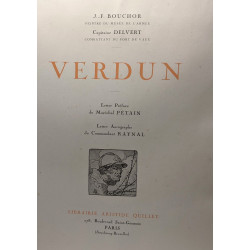Verdun. Lettre Préface du Maréchal Pétain. Lettre Autographe du...