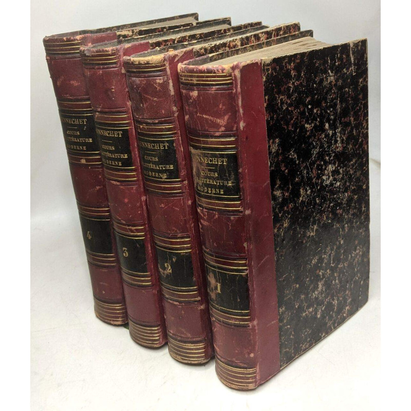 Cours complet de littérature moderne - TOME 1 2 3 et 4 ---...