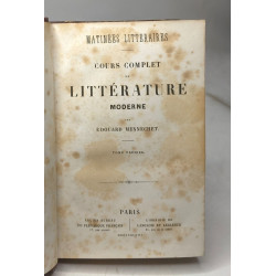 Cours complet de littérature moderne - TOME 1 2 3 et 4 ---...