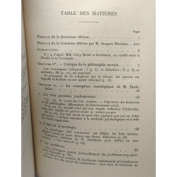 Le conflit de la morale et de la sociologie - 3e éd. / exemplaire...
