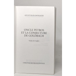 Oncle Petros et la Conjecture de Goldbach