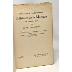 Tout ce qu'il faut savoir de l'histoire de la musique - des...