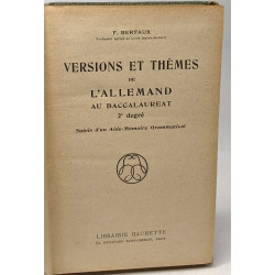 Versions et thèmes de l'Allemand au baccalauréat - 2e degré suivis...