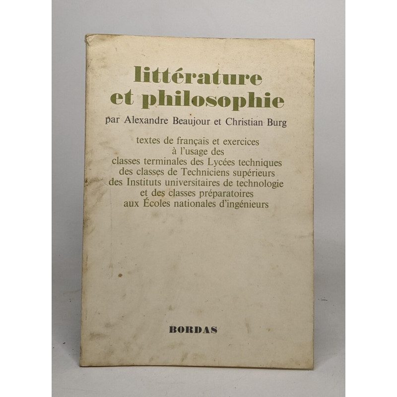 Littérature et philosophie