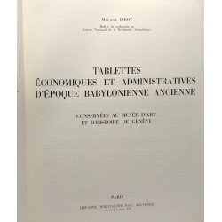 Tablettes économiques et administratives d'époque babylonienne...