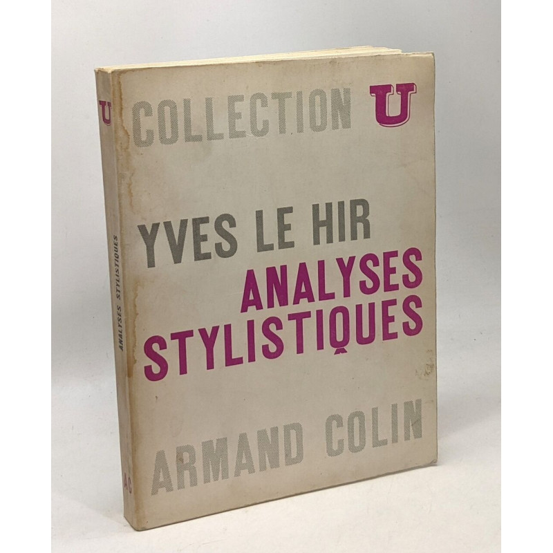 Analyses stylistiques - 3e édition