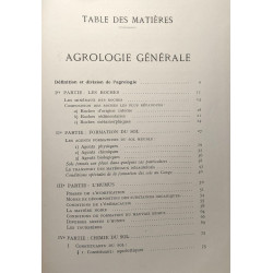 Le sol agricole et Forestier - traité d'agrologie