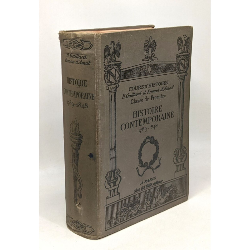Histoire contemporaine (1789-1848) - classe de première ---...