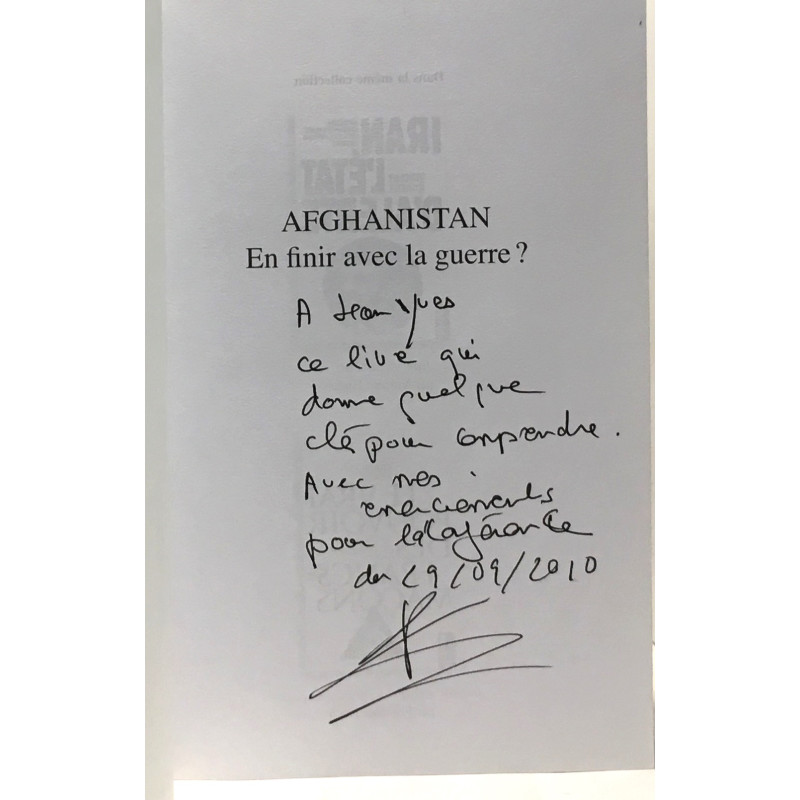 Afghanistan en finir avec la guerre