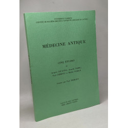 Médecine antique - cinq études - université d'Amiens
