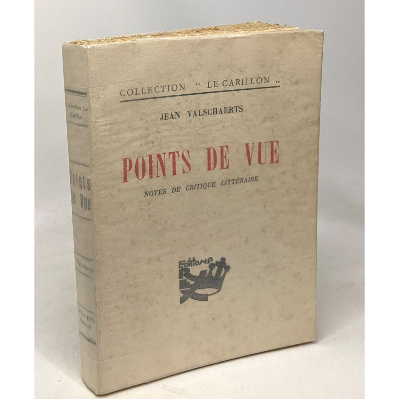 Points de vue - notes de critique littéraire